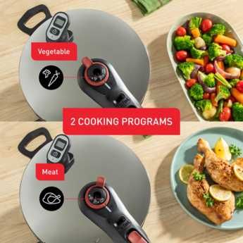 Oala sub presiune TEFAL Secure Chrono P2594401, 8l, inductie, NOU