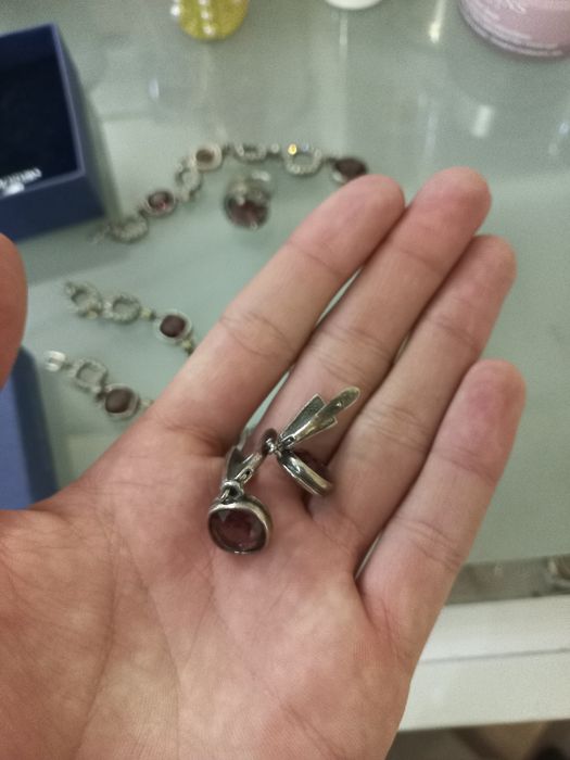 Серебро камни сваровские