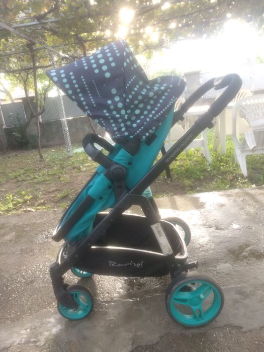 Детска комбинирана количка 2в1 Cangaroo - Rachel, тюркоаз