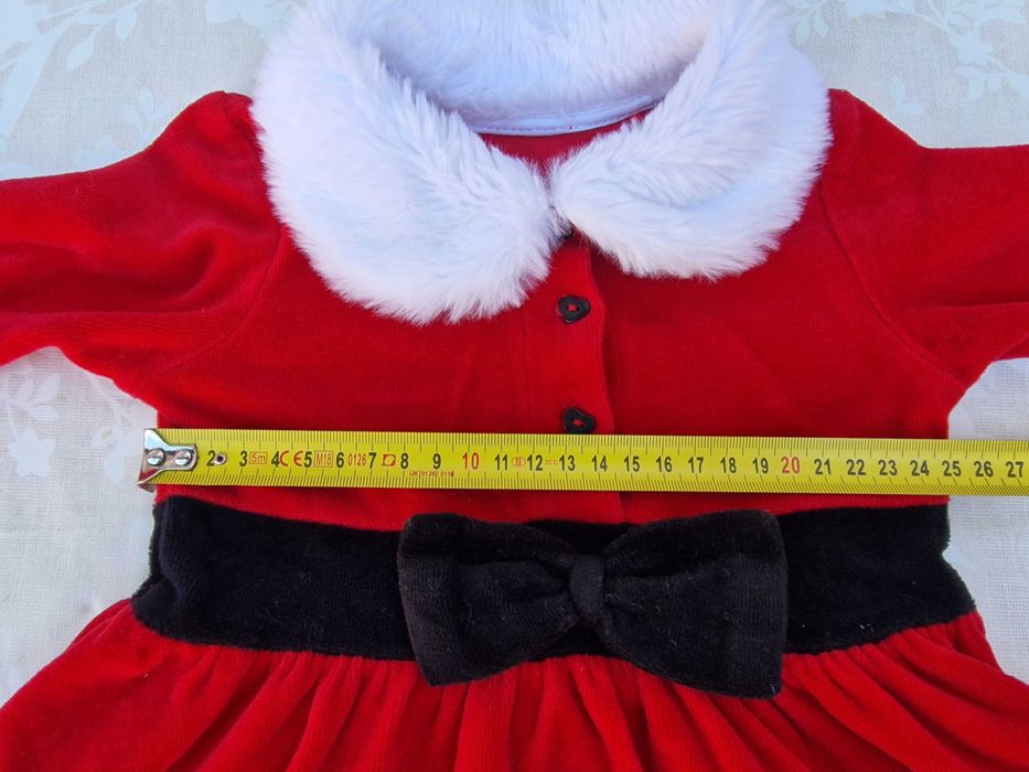 Rochita rosie | bust 50 cm | Craciunita, caciulita pentru copii, bebe*
