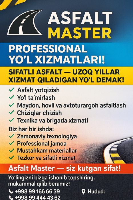 Asfalt tanl9vda adashmang асфальт