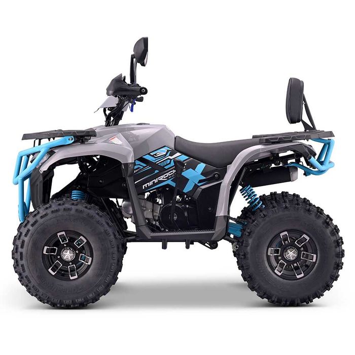 Atv 125cc MNR Troodon Deluxe 8" semi-automat 4T benzina gri/albastru
