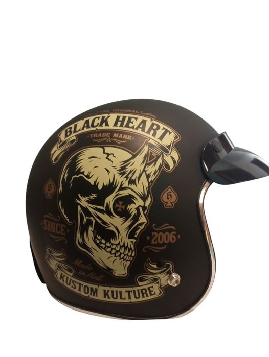 Каска за мотор открита