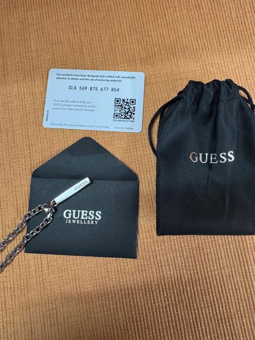 Lant cu pandantiv inox Guess