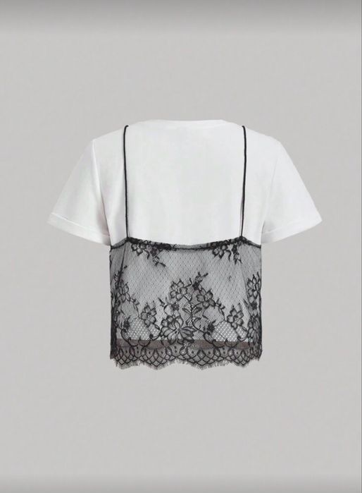 Нова тениска с дантела