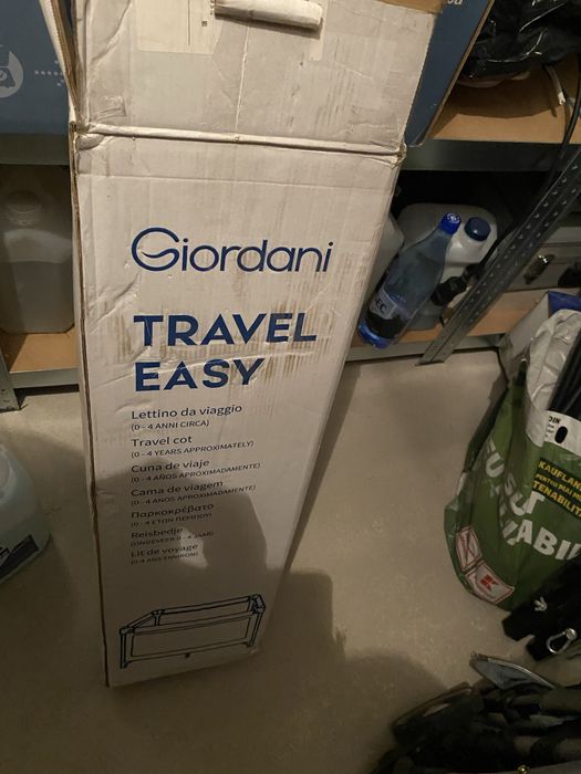 Pătuț copii Giordani Travel Easy | CA NOU | Made in Italy | Saltea inclusă