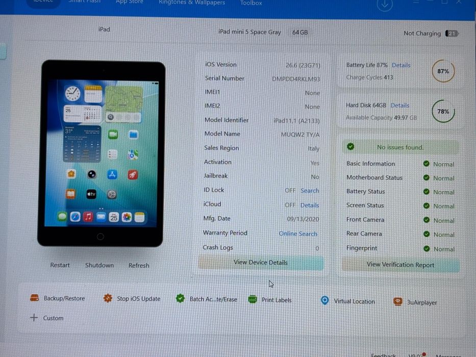 iPad Mini 5 Space Grey 64GB ca nouă!