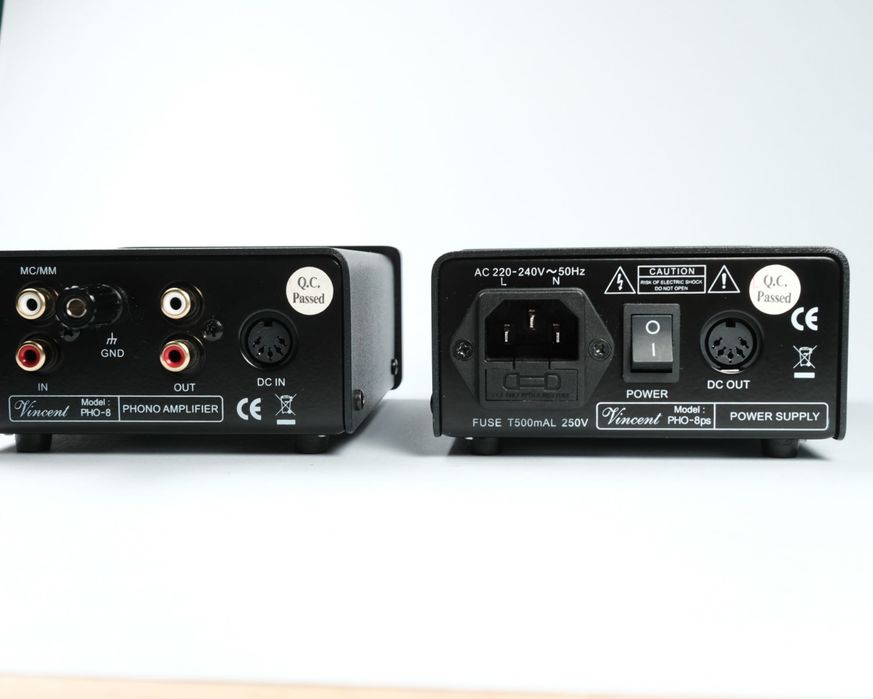 Vincent PHO-8, PHO-8S, phono preamp, MM/MC, фоно предусилвател, Hi-Fi, винил, грамофон, черен