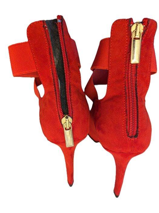 Pantofi stiletto roșii Benvenuti, mărimea 38, Made in Italy, noi