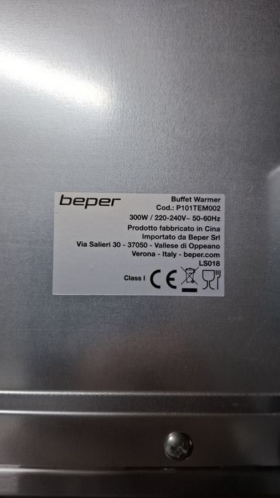 Beper  поддържане на храната топла,300W, 4 подвижни отделения