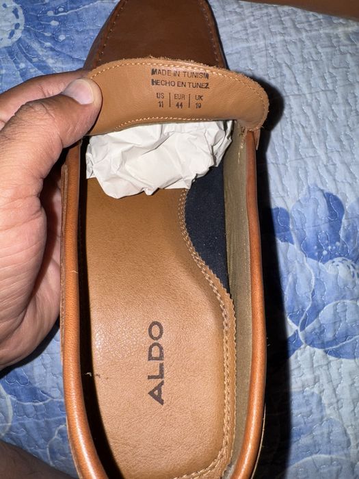 Мужские кожанные мокасины фирмы Альдо оригинал привозные