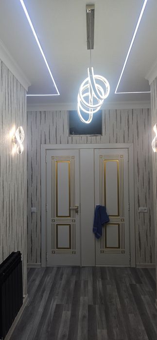 барча кулайлигларга эга янги курилган домнинг 3 этажидан
2 хоналиг уй