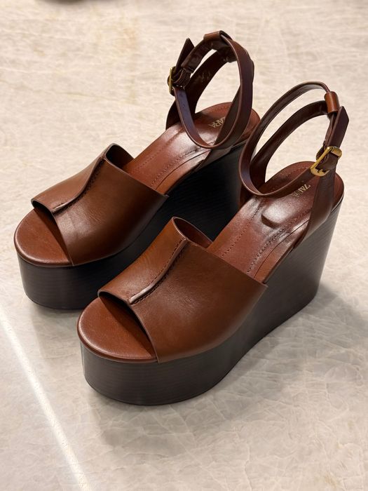 Обувки Zara от естествена кожа - НОВИ!