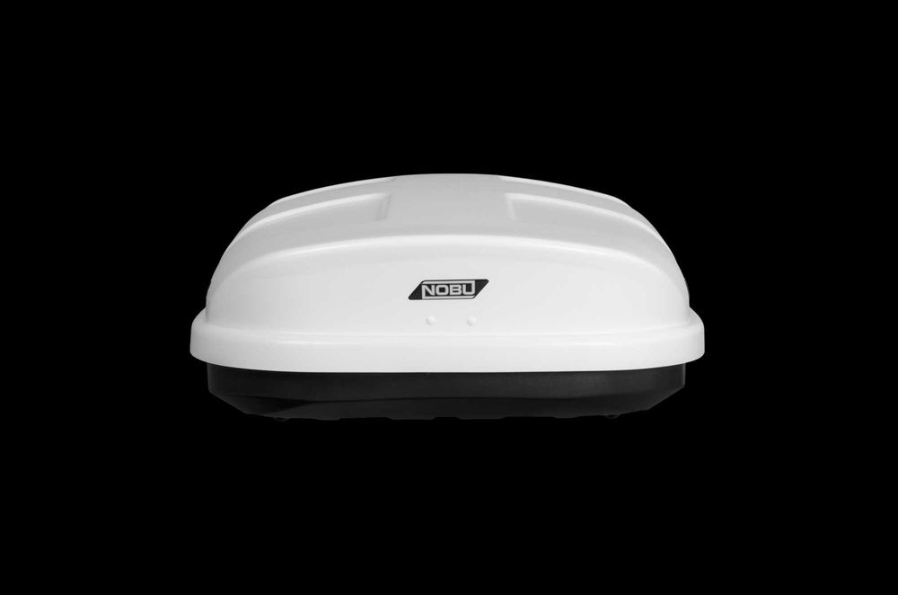 Автобокс NOBU "CROSS" белый (текстурный) двусторонний 380л.