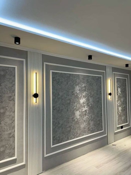 Гипсокартон, перегородки, трековые подсветки