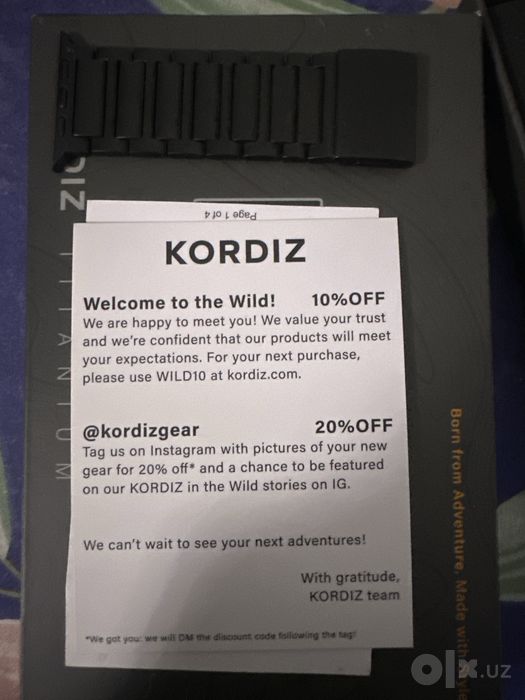 Kordiz apple watch ultra band