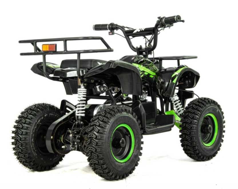 Atv electric copii XTR E-M8 1000W, culoare negru/verde