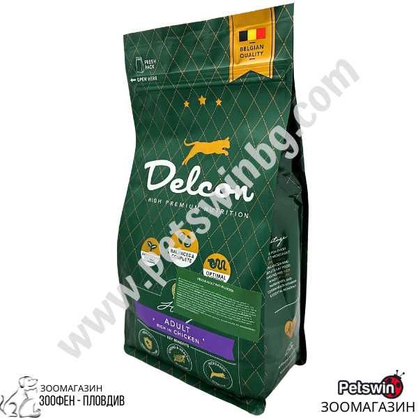 Пълноценна Храна за Котки в Зряла възраст- с Пиле- 1.75/8.75кг- Delcon