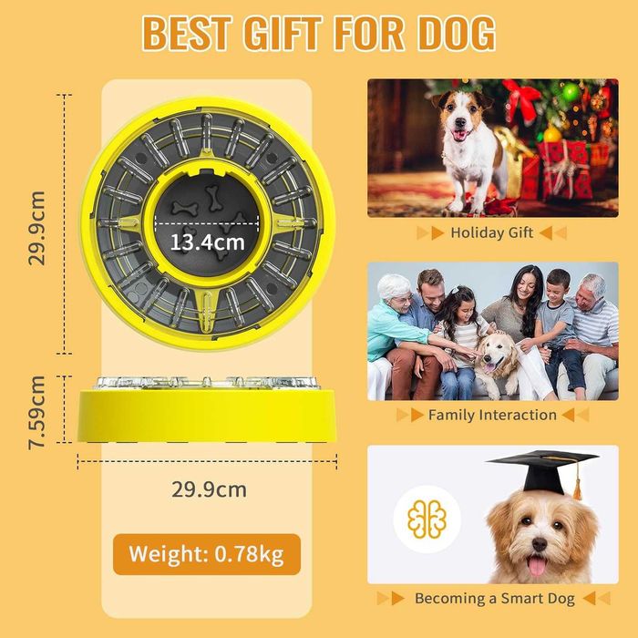 Cloudeck Slow Feeder Dog Bowl Купа-Играчка пъзел за кучета