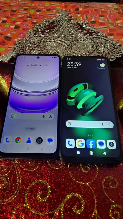 Realme 14x 5G 6/128GB  100 евро,  Redmi 13c 8/256GB 120евро