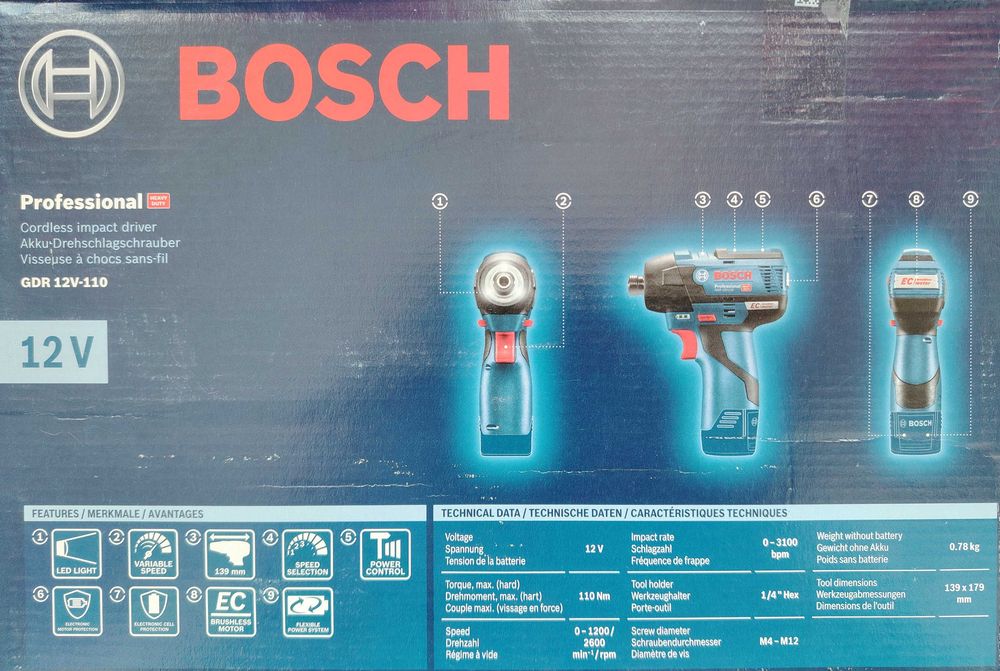 Impact brushless Bosch GDR 12V-110