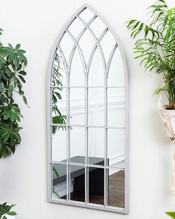 NOU Oglindă de perete CASSEL, gri deschis