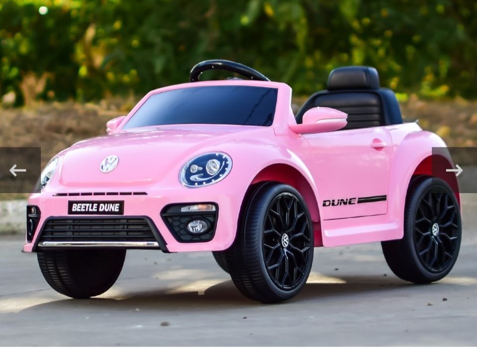 Masinuta electrica VW Beetle Dune  12V, roz,USB,RADIO si Bluetooth