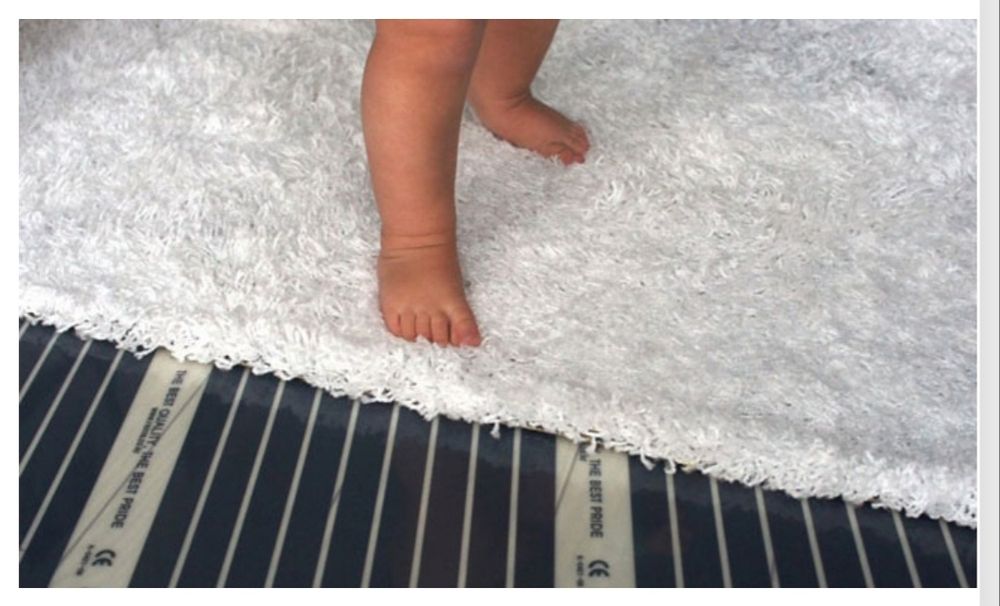 Электрический теплый пол под ковер ковролин