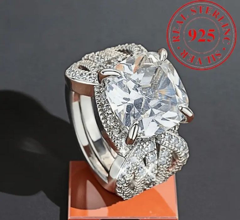 Невероятен масивен нов стебърен пръстен с печат и луксозна кутийка