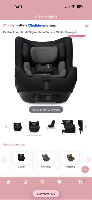 Scaun auto Nuna Caviar( negru)