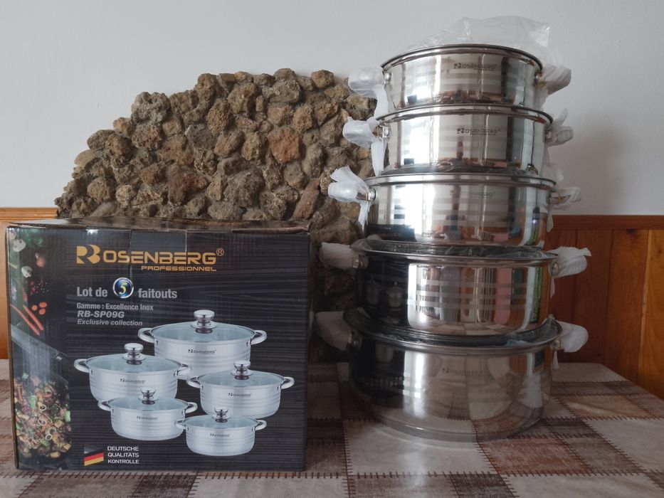 Нов комплект тенджери Rosenberg Excellent -  5 Части