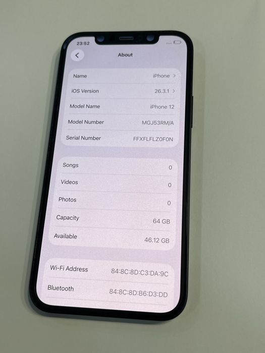 iPhone 12 / Battery 92%