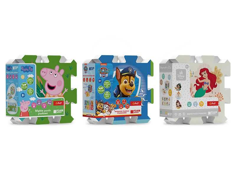 НОВИ! Мек килим пъзел постелка за игра Peppa, Paw Patrol или Princess