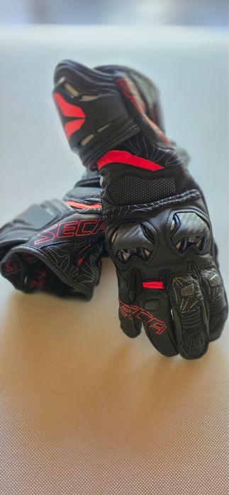 Mănuși Moto SECA din piele cu Kevlar®️ – Mărimea S – Noi