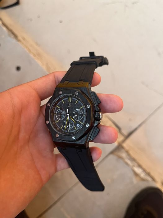 Audemars Piguet Royal Oak Offshore (Черна силиконова каишка)