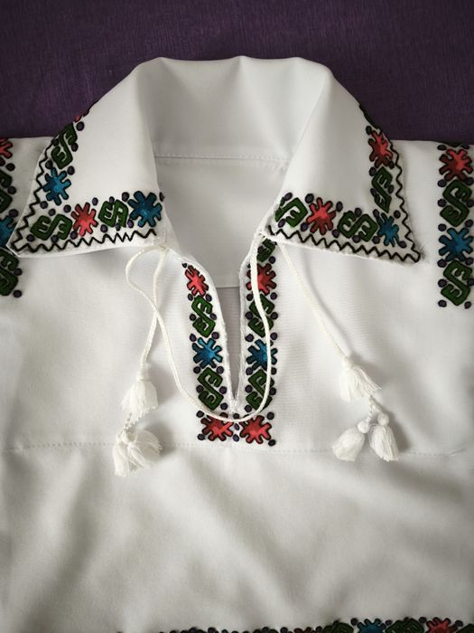 Cămașă și pantaloni țărănești băieți 1-2 ani