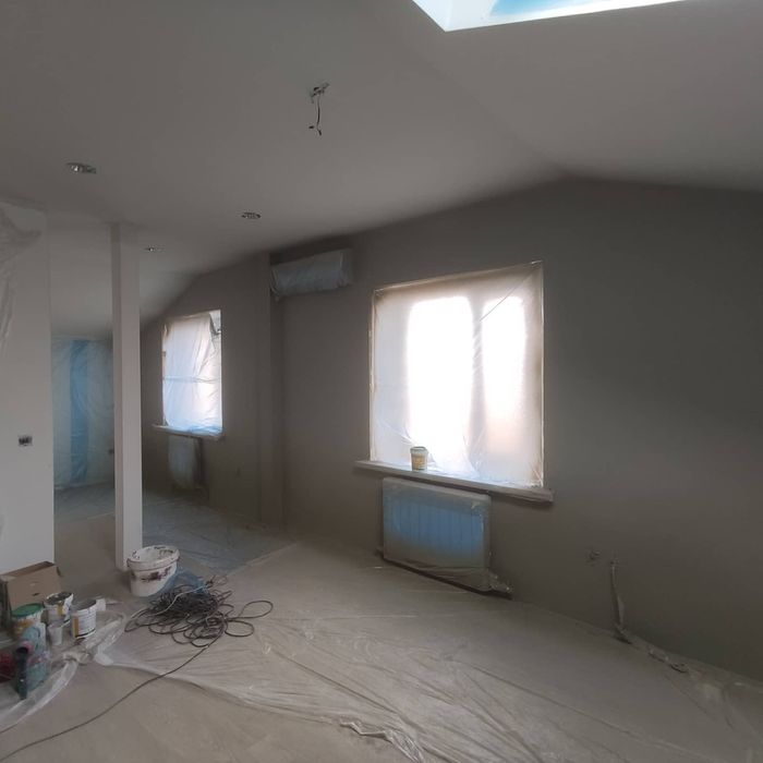 Безвоздушная покраска стен