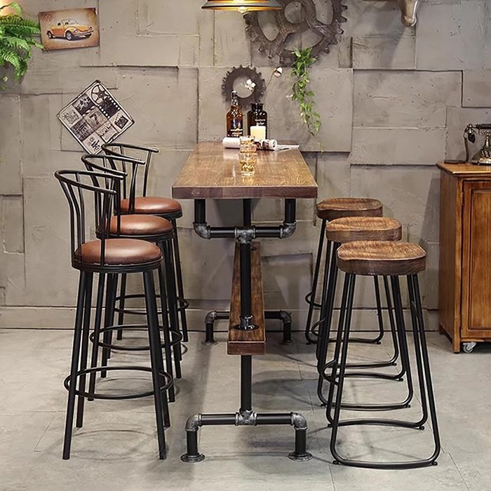 Mese Scaune Mobilier din lemn masiv stil industrial