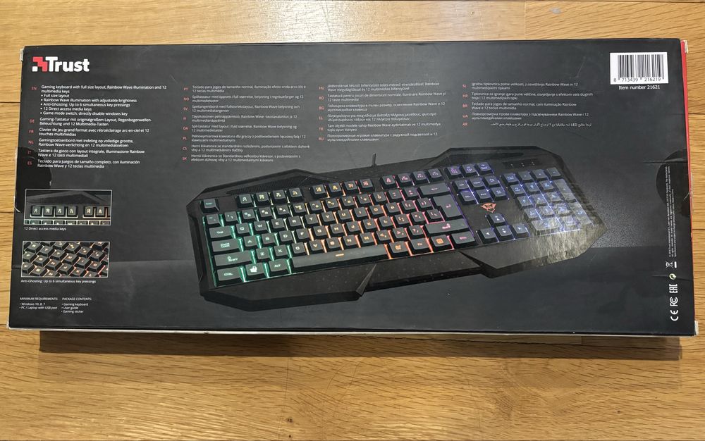 Геймърска клавиатура Trust Gaming GXT 830RW Avonn