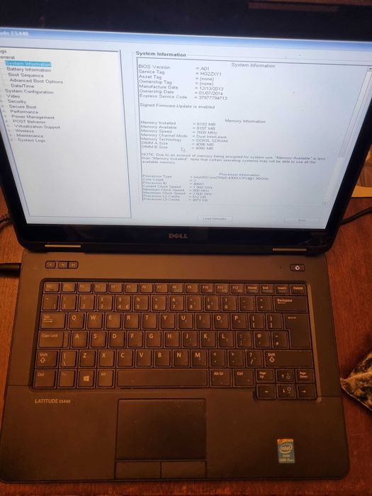 Dell Latitude E5440 i5-4300/8GB/500GB hdd/14"