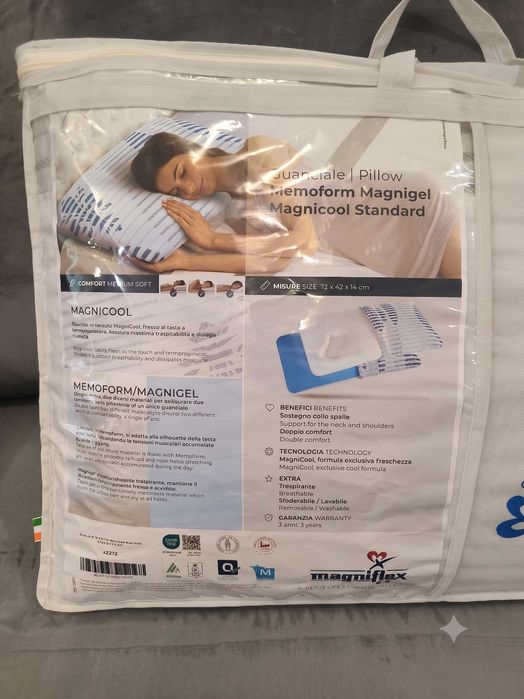 ЧИСТО НОВА Луксозна Италианска Възглавница MAGNIFLEX Magnicool Standard