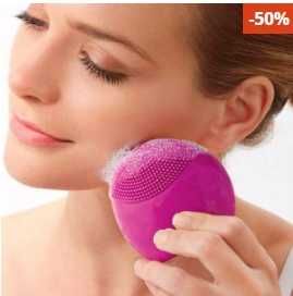Силиконова четка за масаж за лице Forever (светло розова)