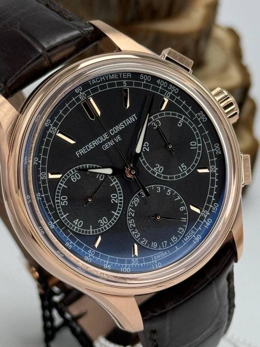 Швейцарские часы Frederique Constant, механический хронограф.