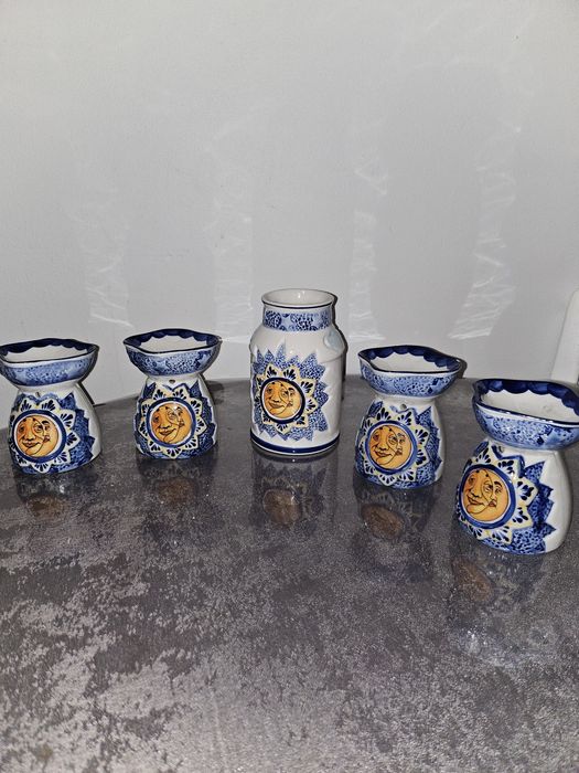 Set 4 suport lunanari si sus se pine ulei arome + vaza