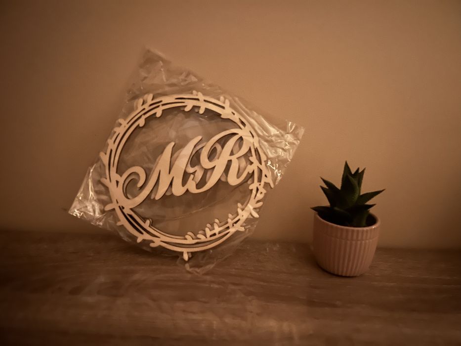 Дървени рингове Mr & Mrs