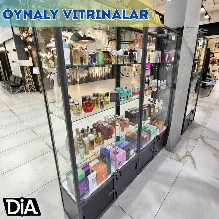 Oynaly vitrina, Акция, прилавки, savdo vitrinalar stellajlar