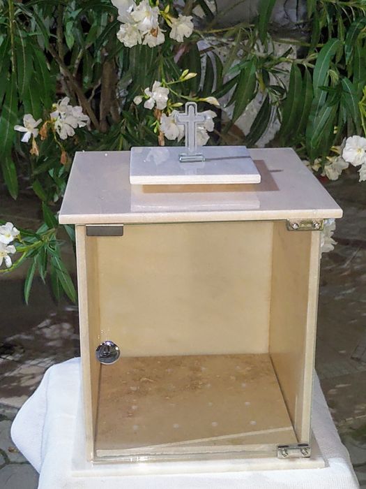 Felinar lumînari candelă cimitir marmură sticla