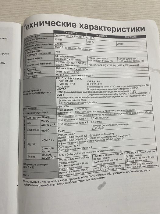 Телевизор Панасоник