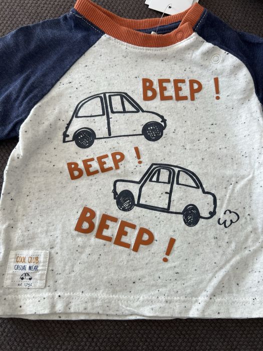 Set nou pantaloni si bluza, marimea 74, 6-9 luni,