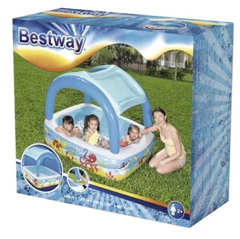 Детски басейн със покрив, сенник BESTWAY 140х140х114 см